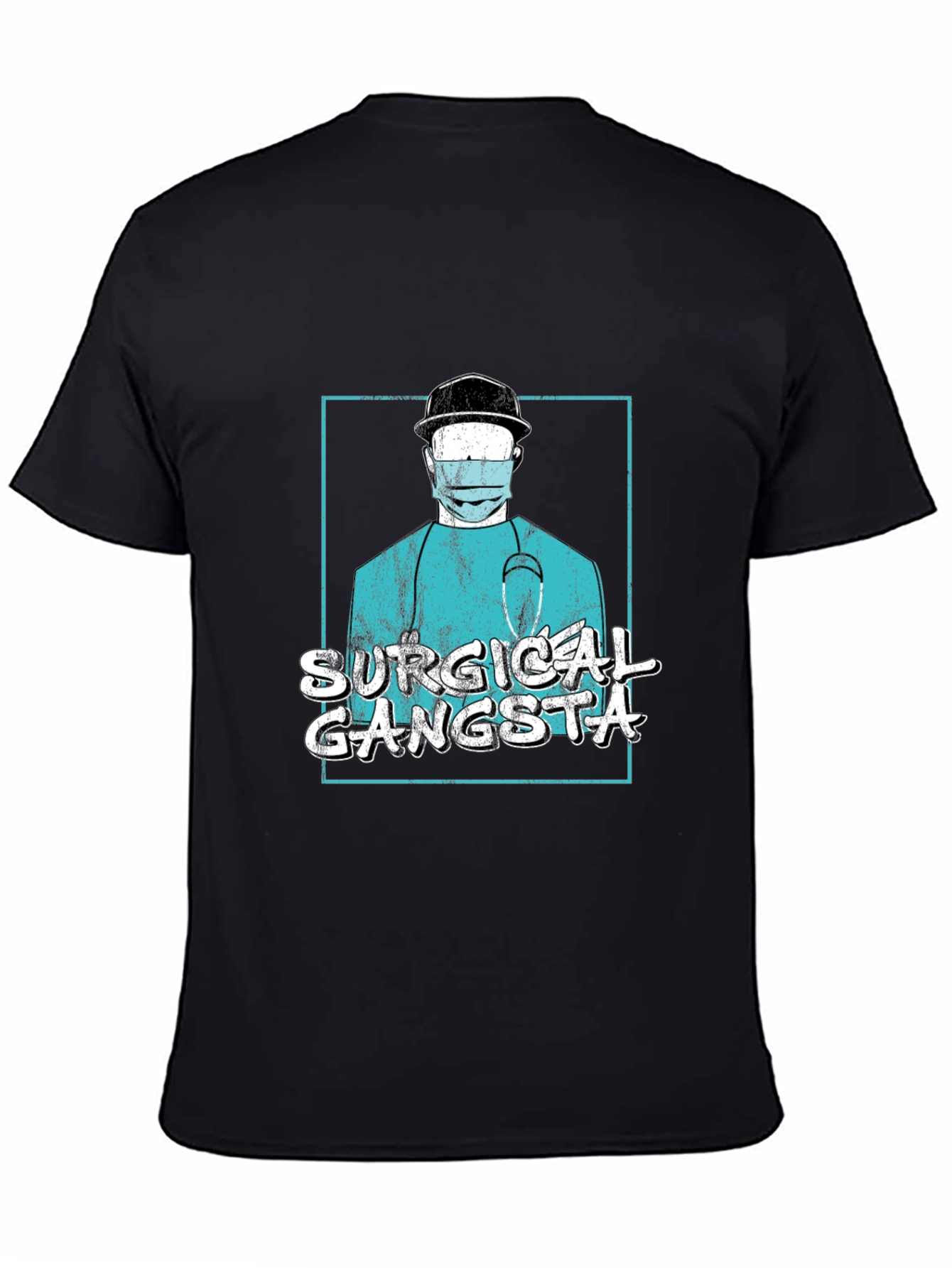 Surgical Gangsta Graphic T-Shirt - Black
