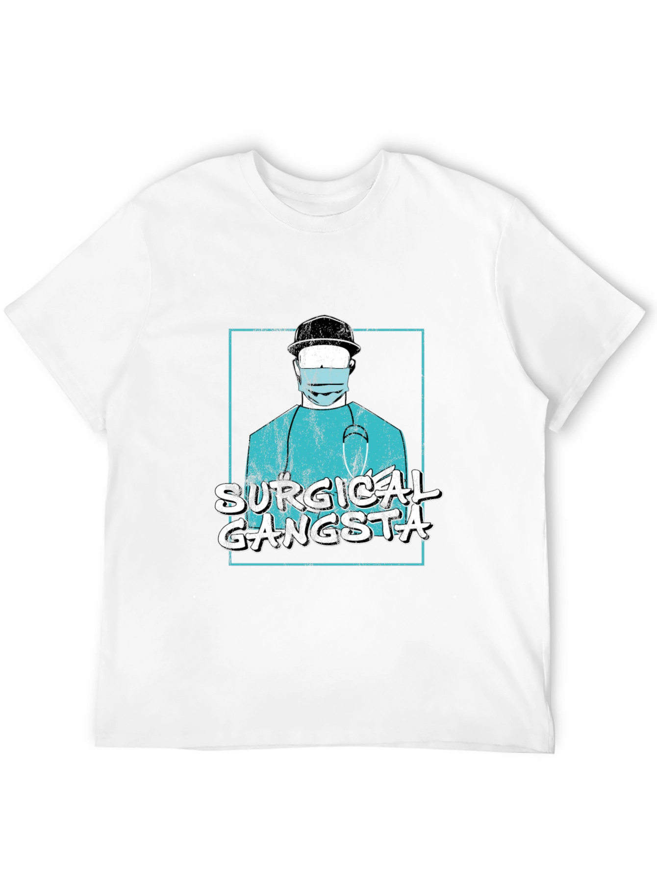 Surgical Gangsta Graphic T-Shirt - Black