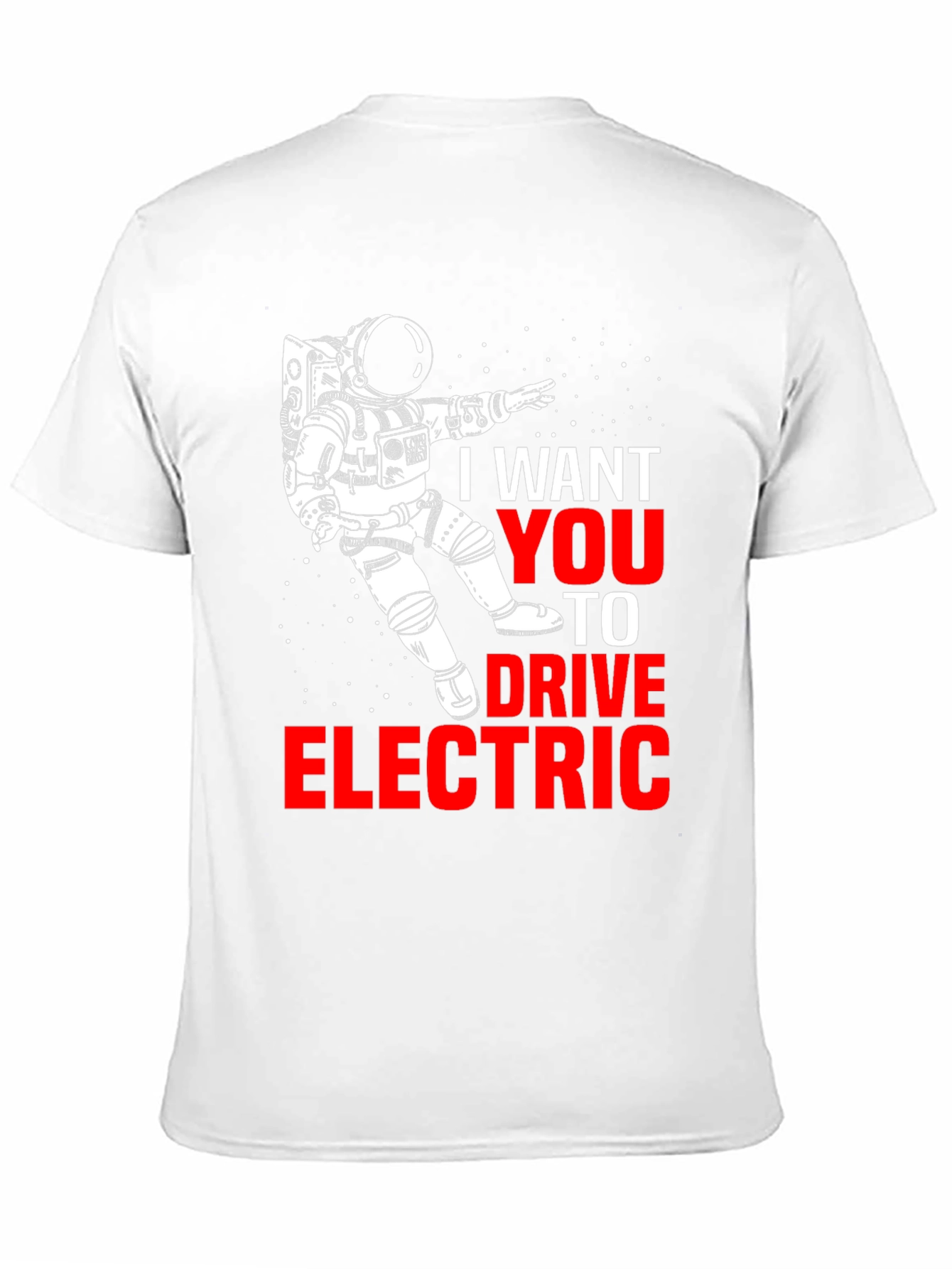 Drive Electric T-Shirt - Astronaut Design