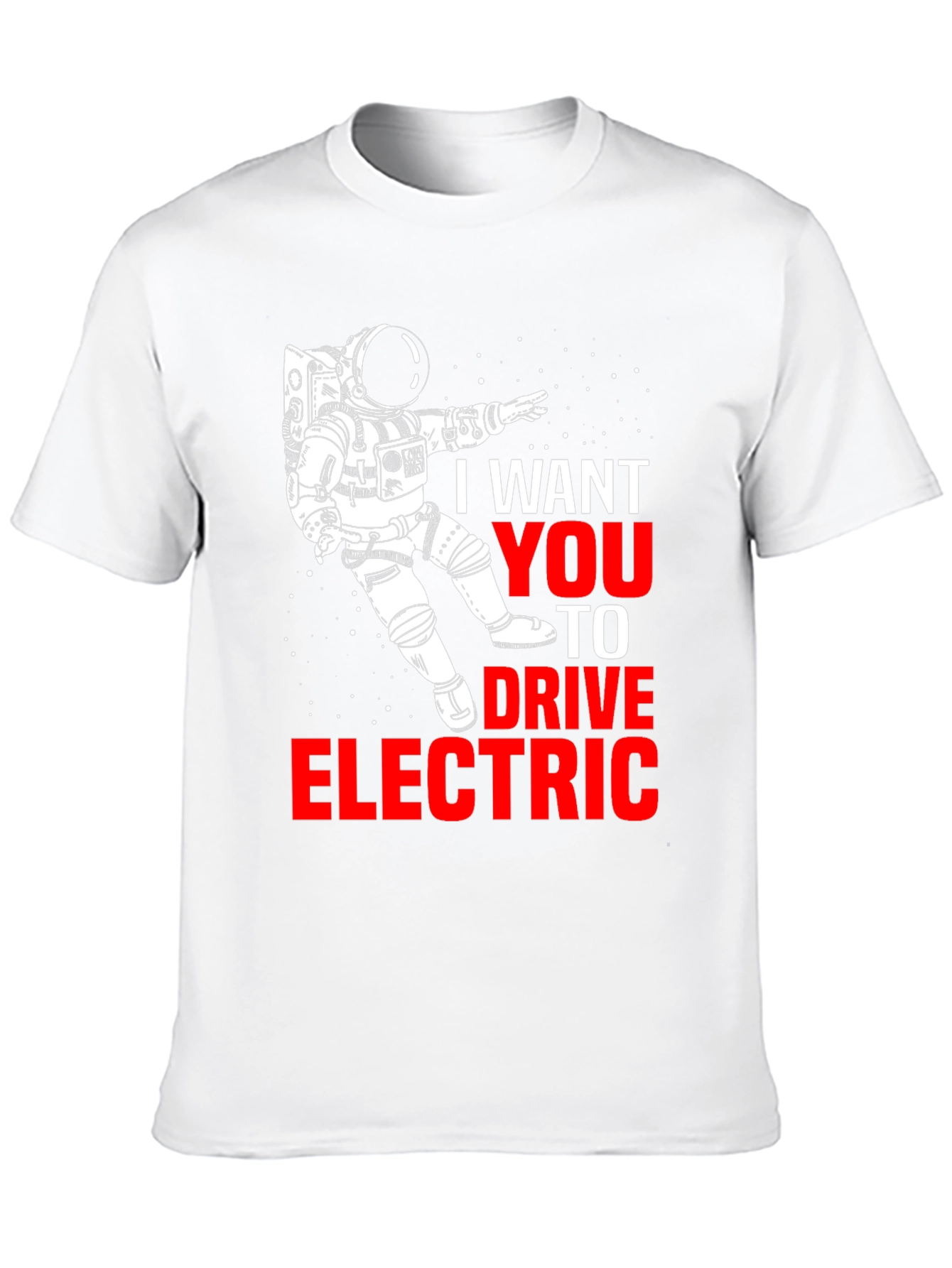 Drive Electric T-Shirt - Astronaut Design