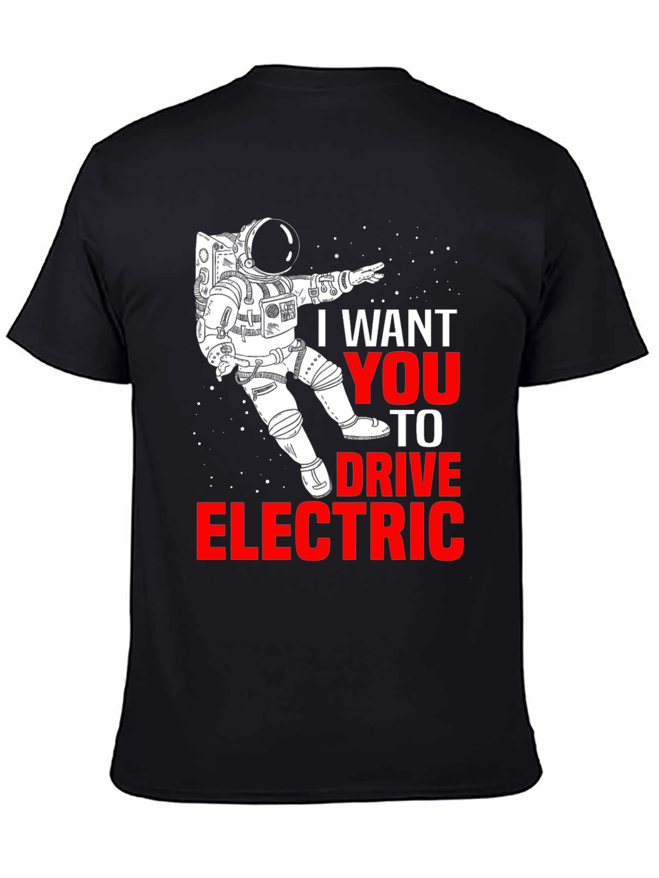 Drive Electric T-Shirt - Astronaut Design