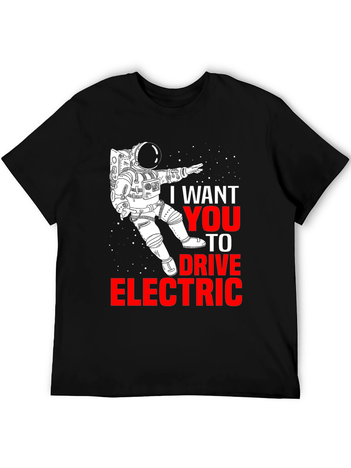 Drive Electric T-Shirt - Astronaut Design