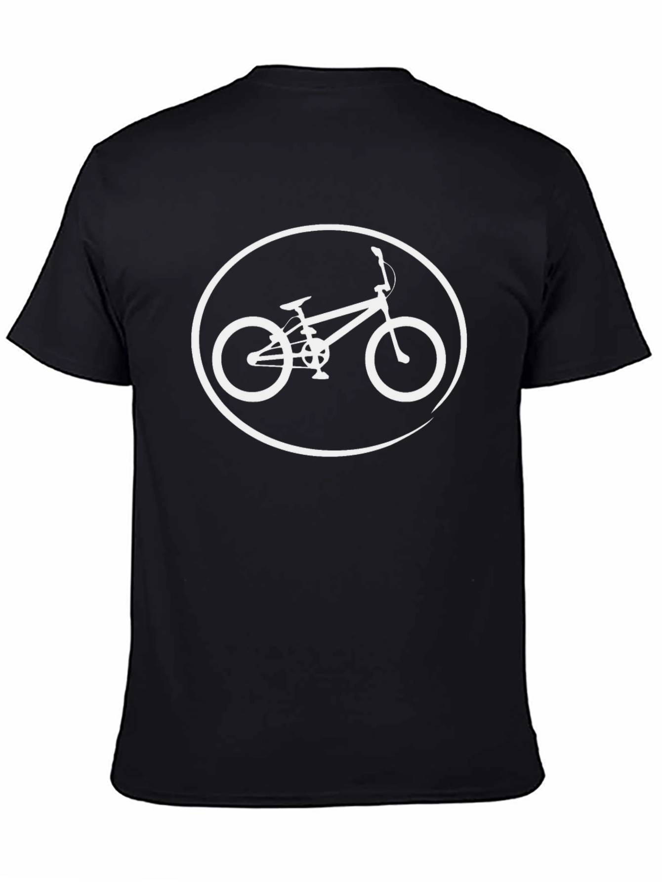 Cool BMX Bike Graphic Tee - Black Cotton Shirt