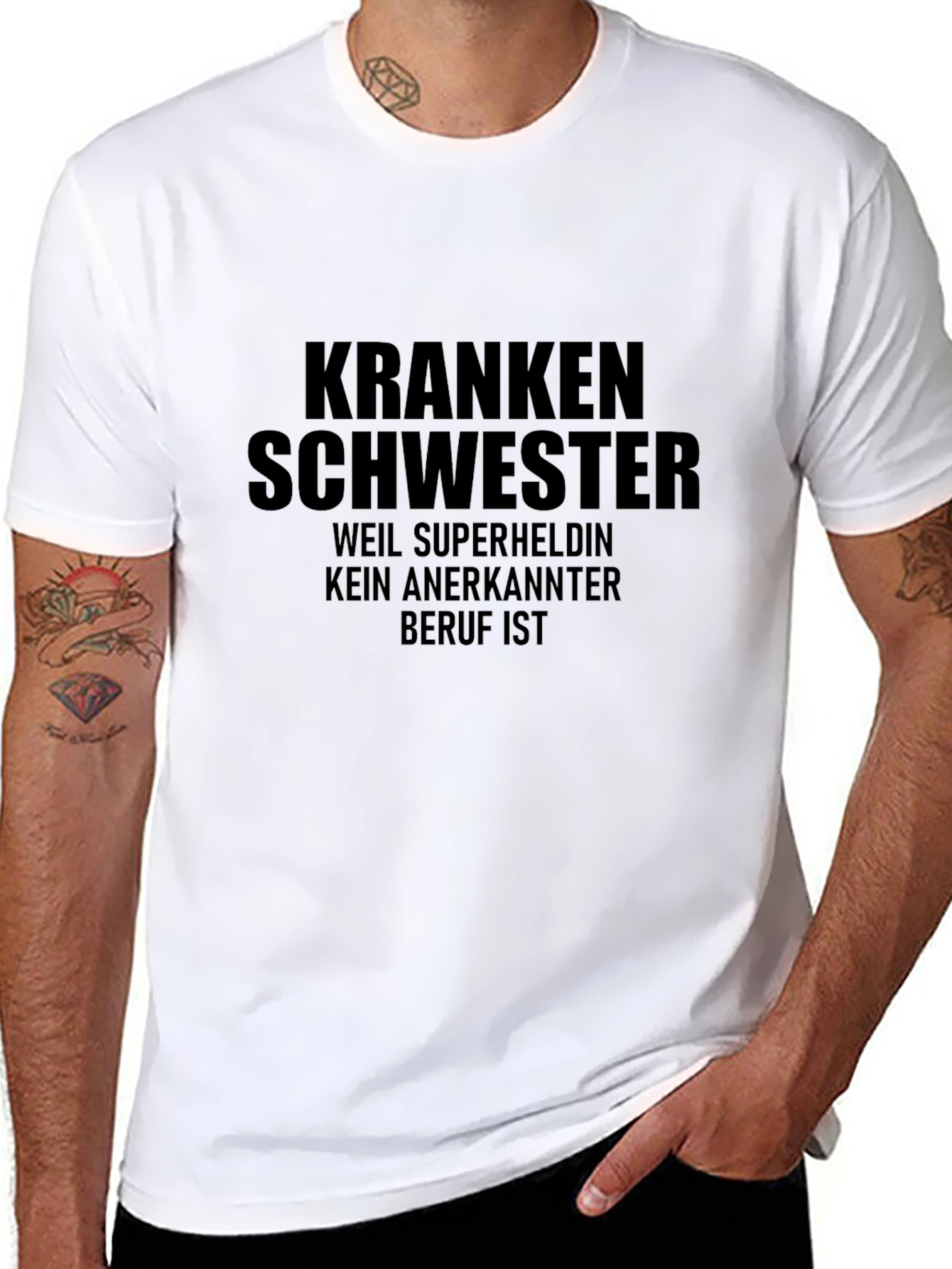 Krankenschwester Nurse Superheldin T-Shirt