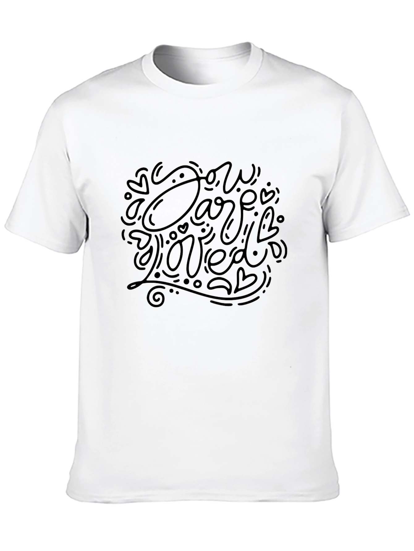 Loved Design Black T-Shirt