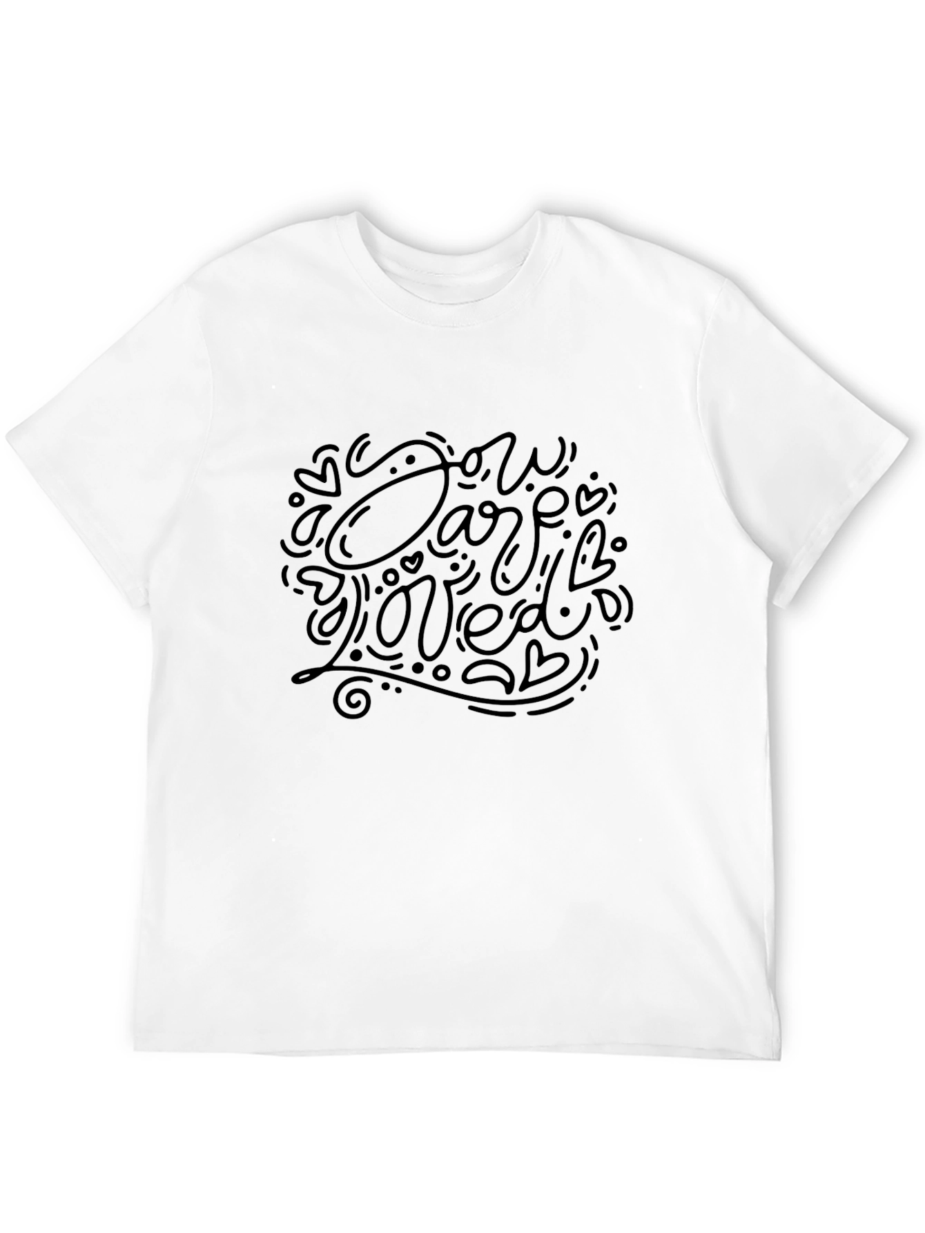 Loved Design Black T-Shirt