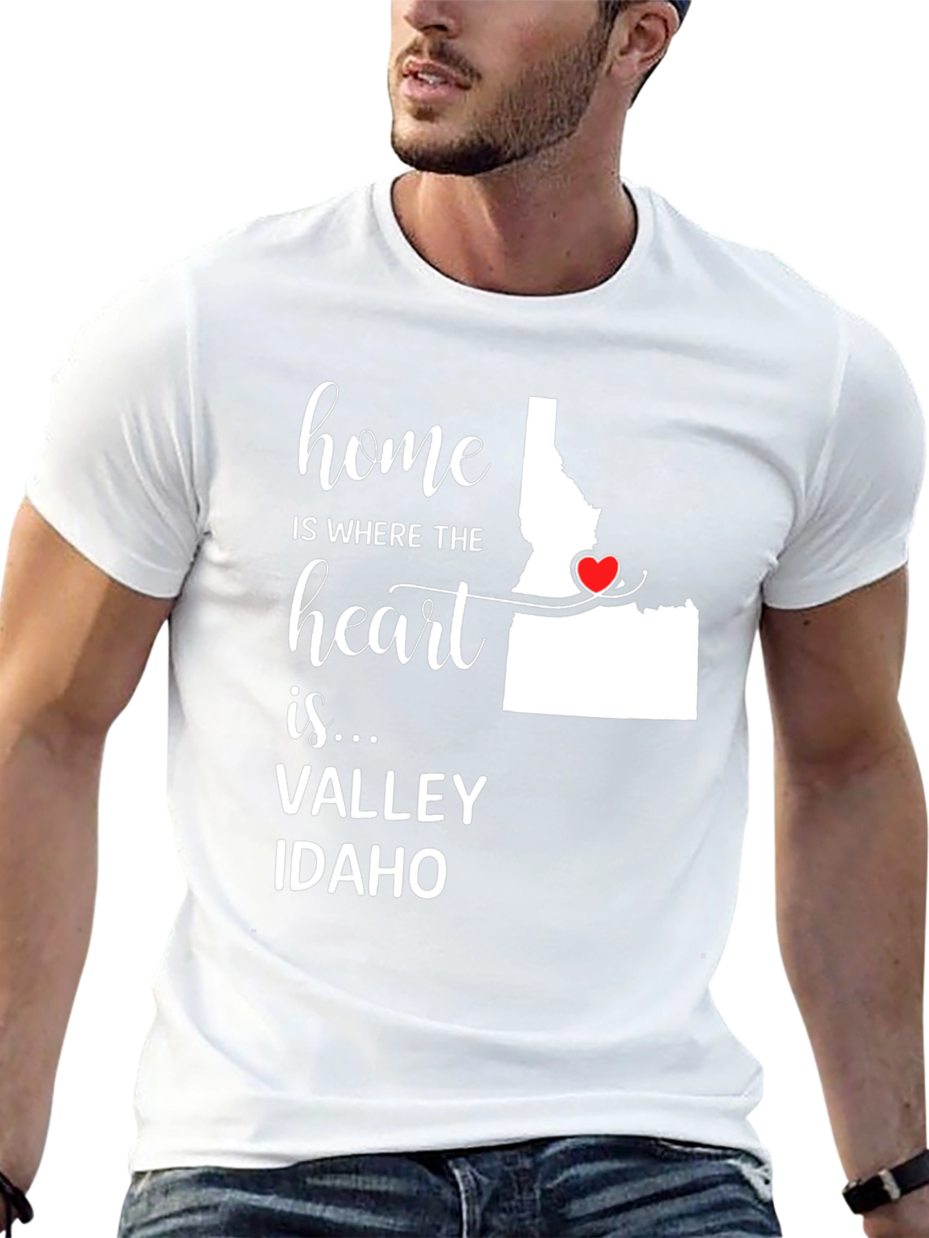 Home is Where the Heart is Idaho Valley T-Shirt