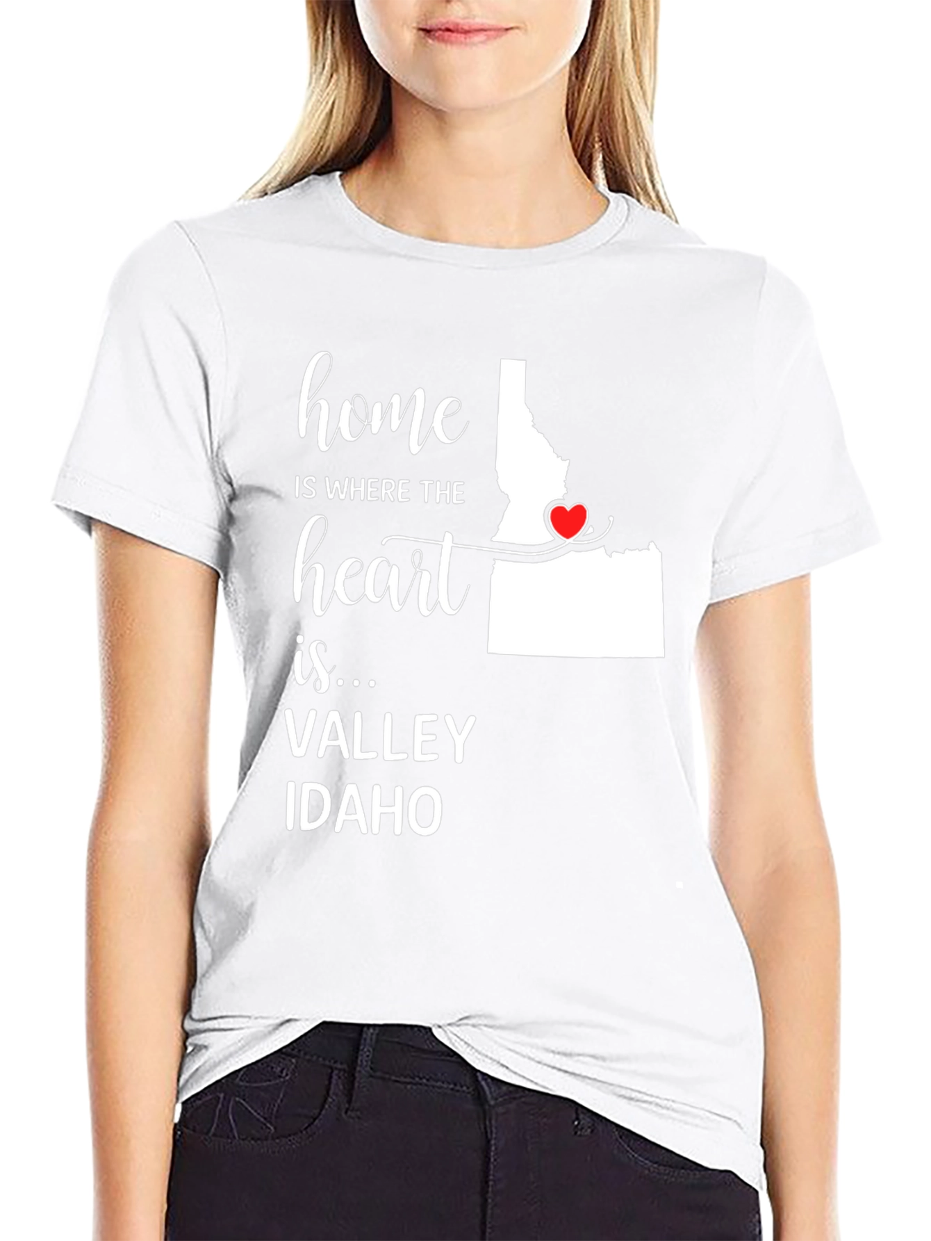 Home is Where the Heart is Idaho Valley T-Shirt