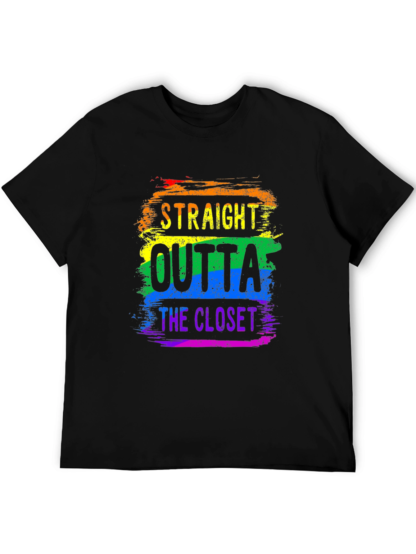 Straight Outta the Closet Rainbow Pride T-Shirt