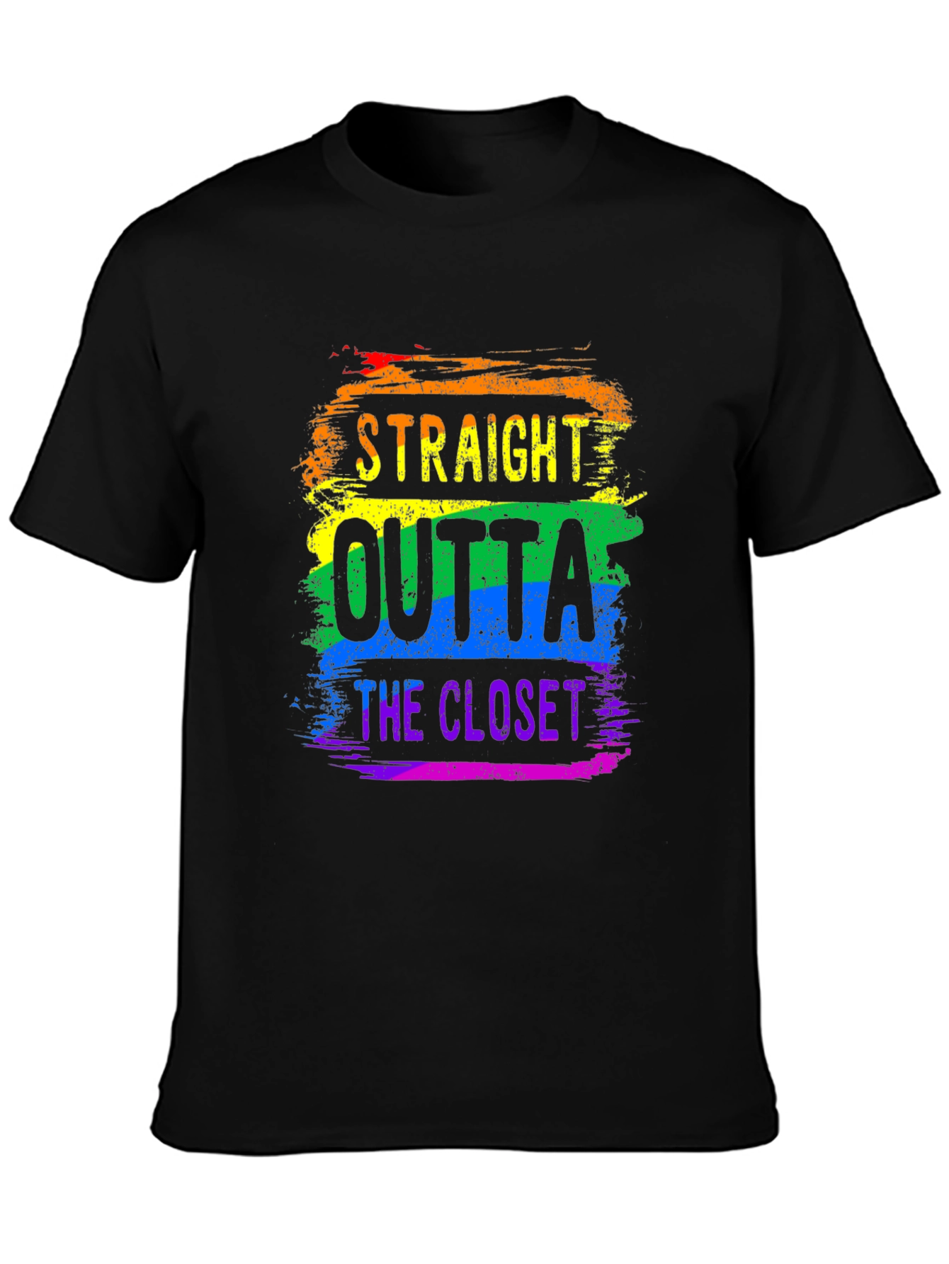 Straight Outta the Closet Rainbow Pride T-Shirt