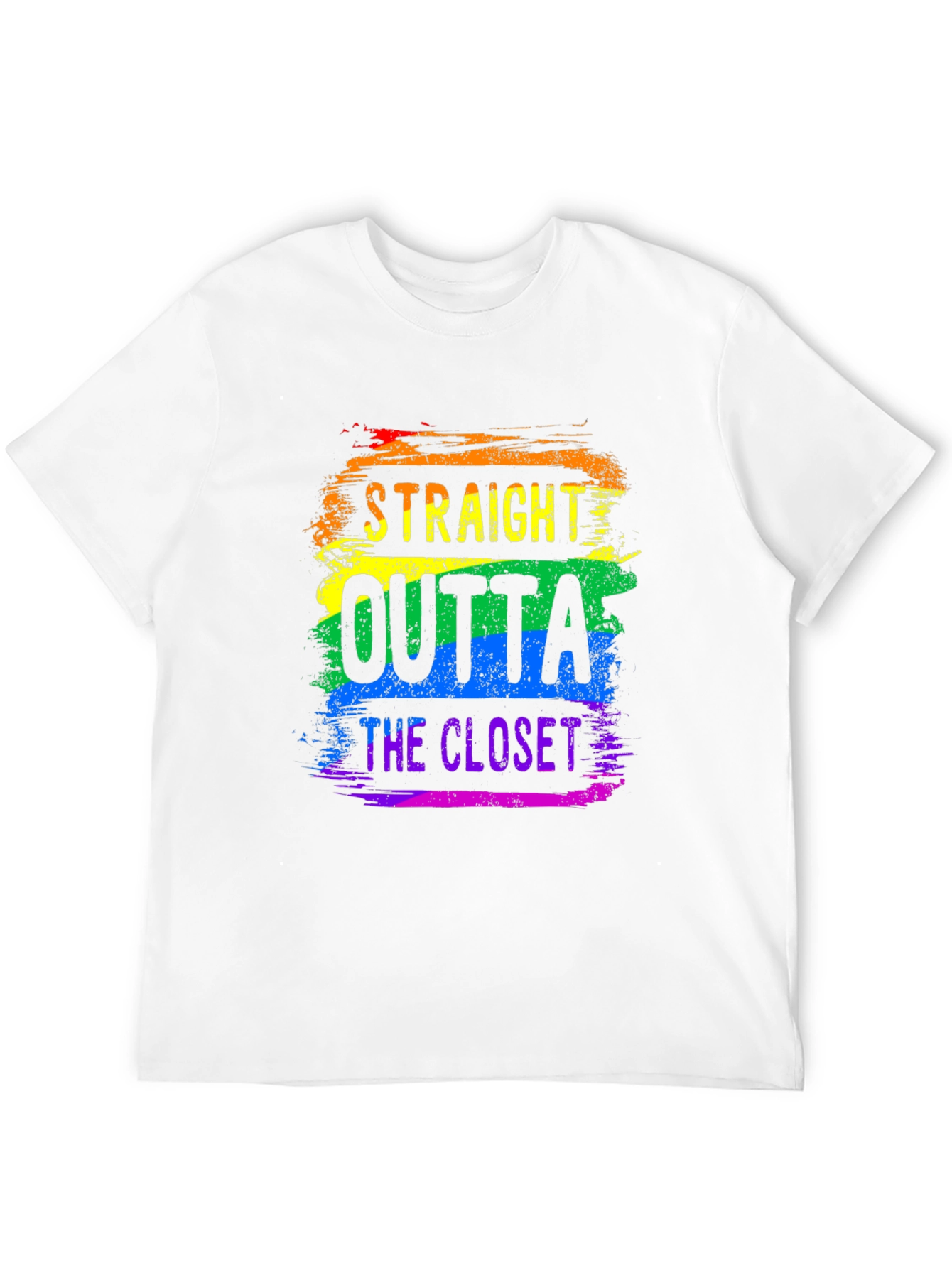 Straight Outta the Closet Rainbow Pride T-Shirt