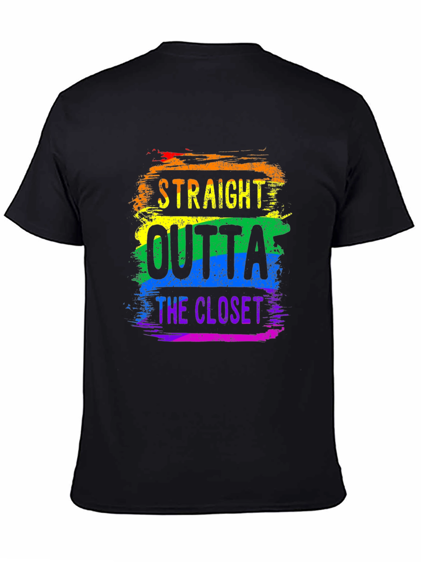 Straight Outta the Closet Rainbow Pride T-Shirt
