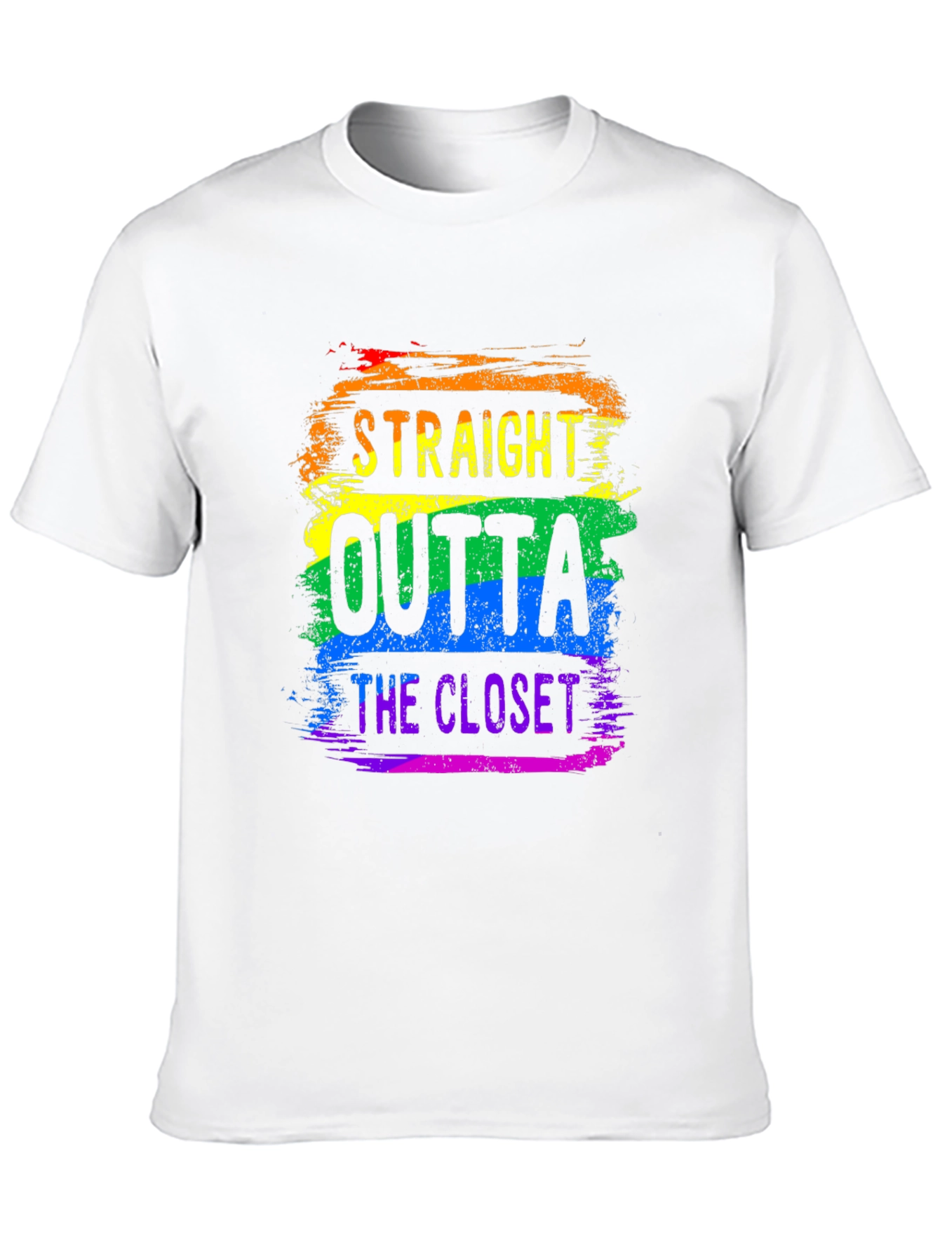 Straight Outta the Closet Rainbow Pride T-Shirt