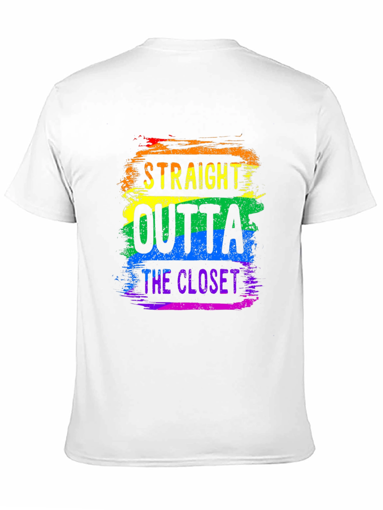 Straight Outta the Closet Rainbow Pride T-Shirt