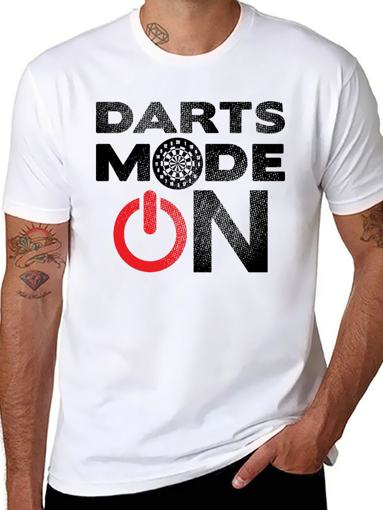 Darts Mode On T-Shirt - Game Ready