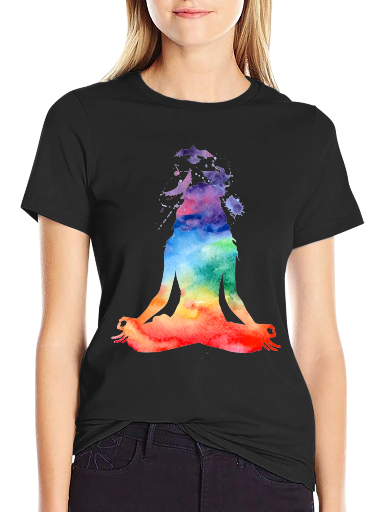 Yoga Meditation Watercolor T-Shirt