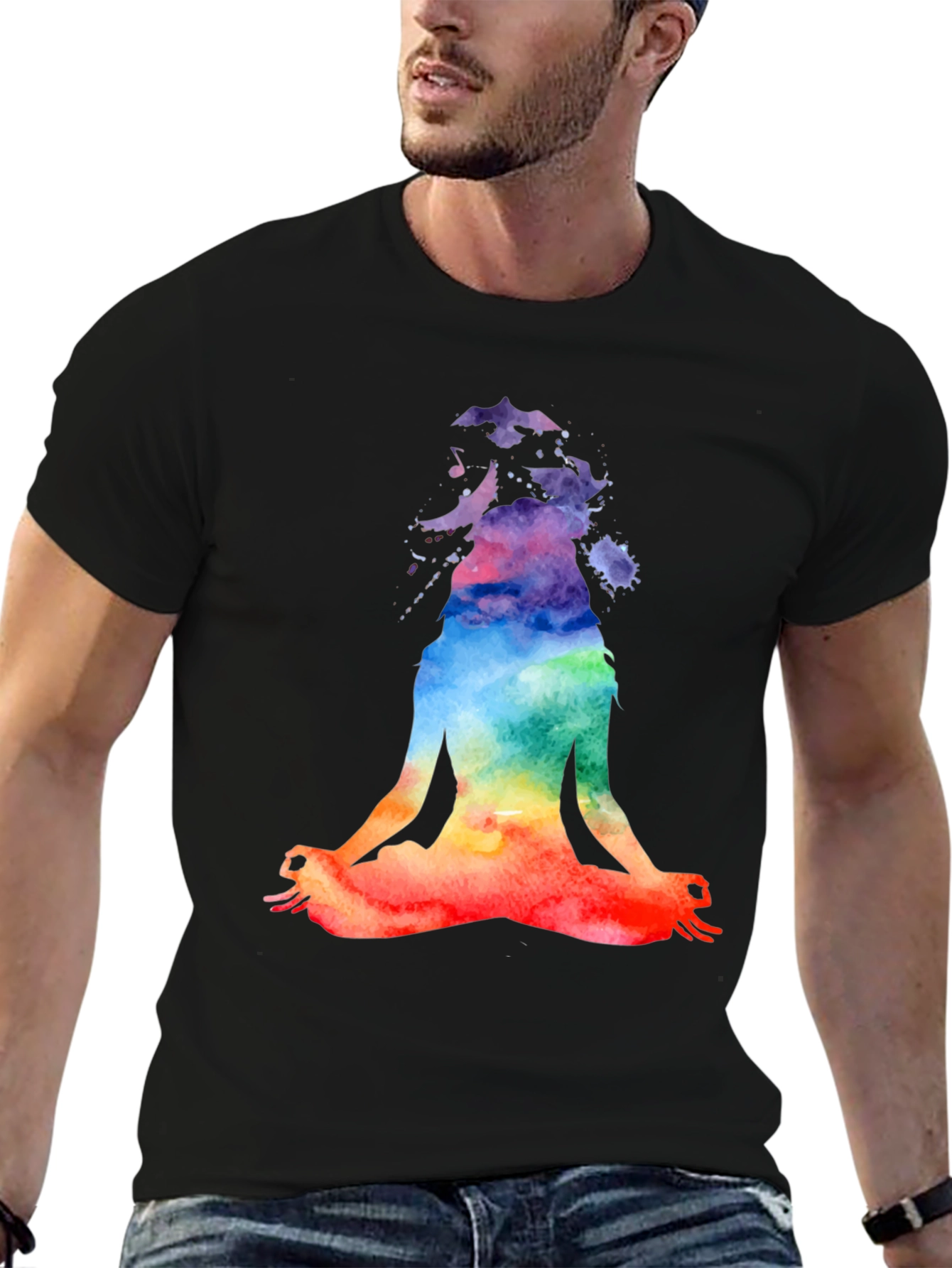 Yoga Meditation Watercolor T-Shirt