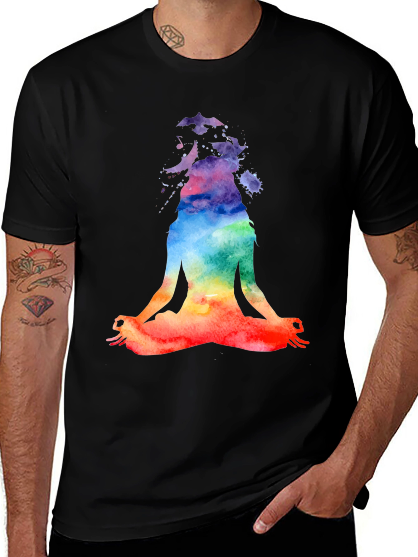 Yoga Meditation Watercolor T-Shirt