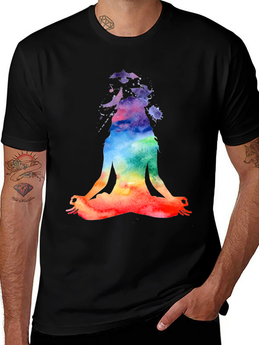 Yoga Meditation Watercolor T-Shirt
