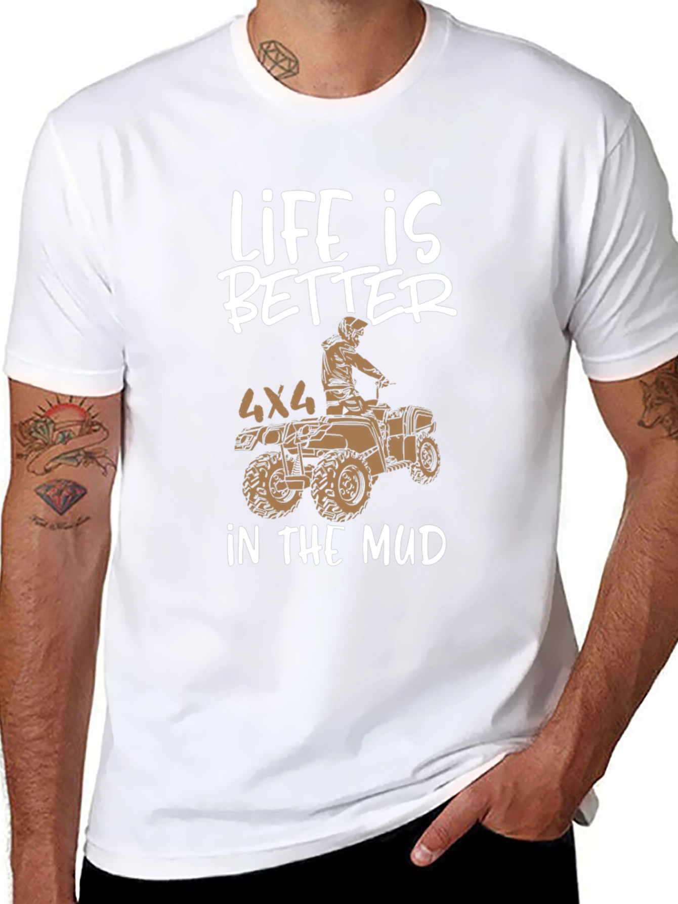 Life is Better in the Mud 4x4 ATV T-Shirt