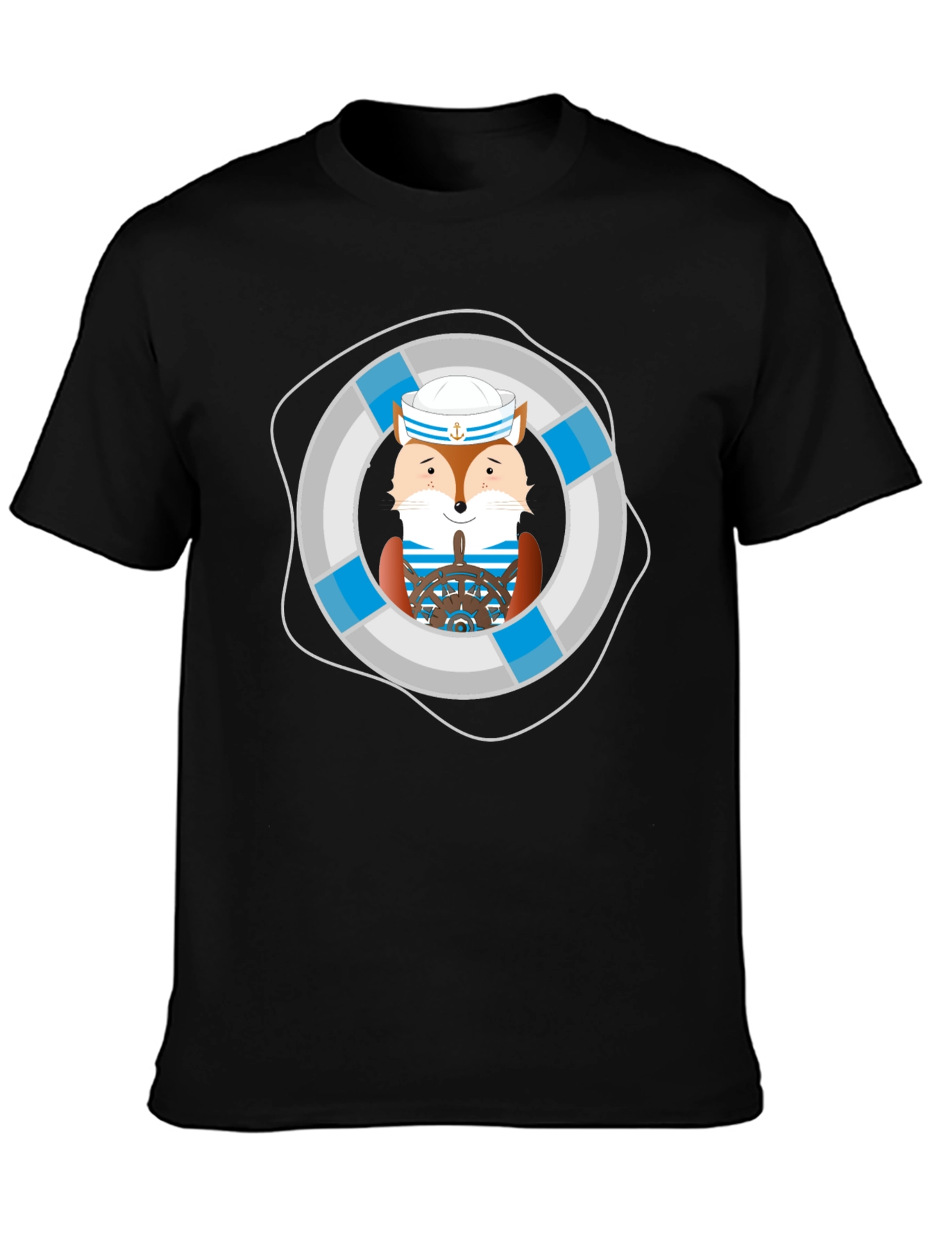 Fox Sailor Graphic Tee - Nautical Style
