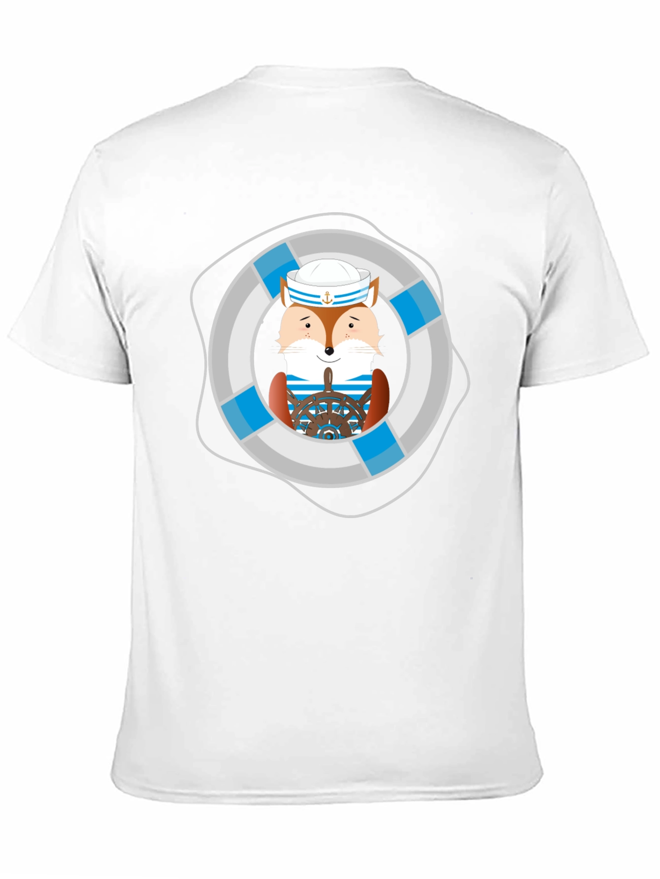 Fox Sailor Graphic Tee - Nautical Style