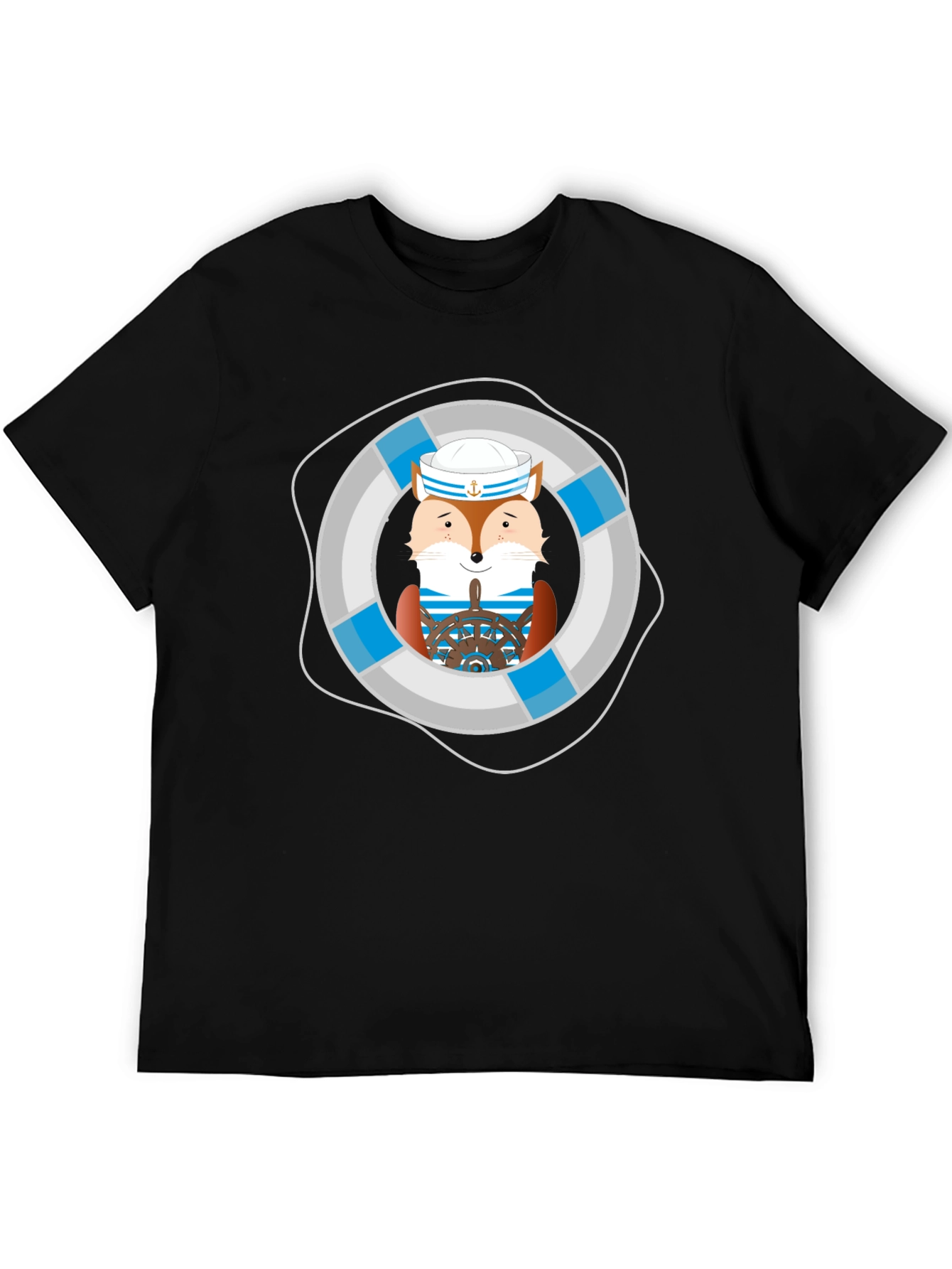 Fox Sailor Graphic Tee - Nautical Style