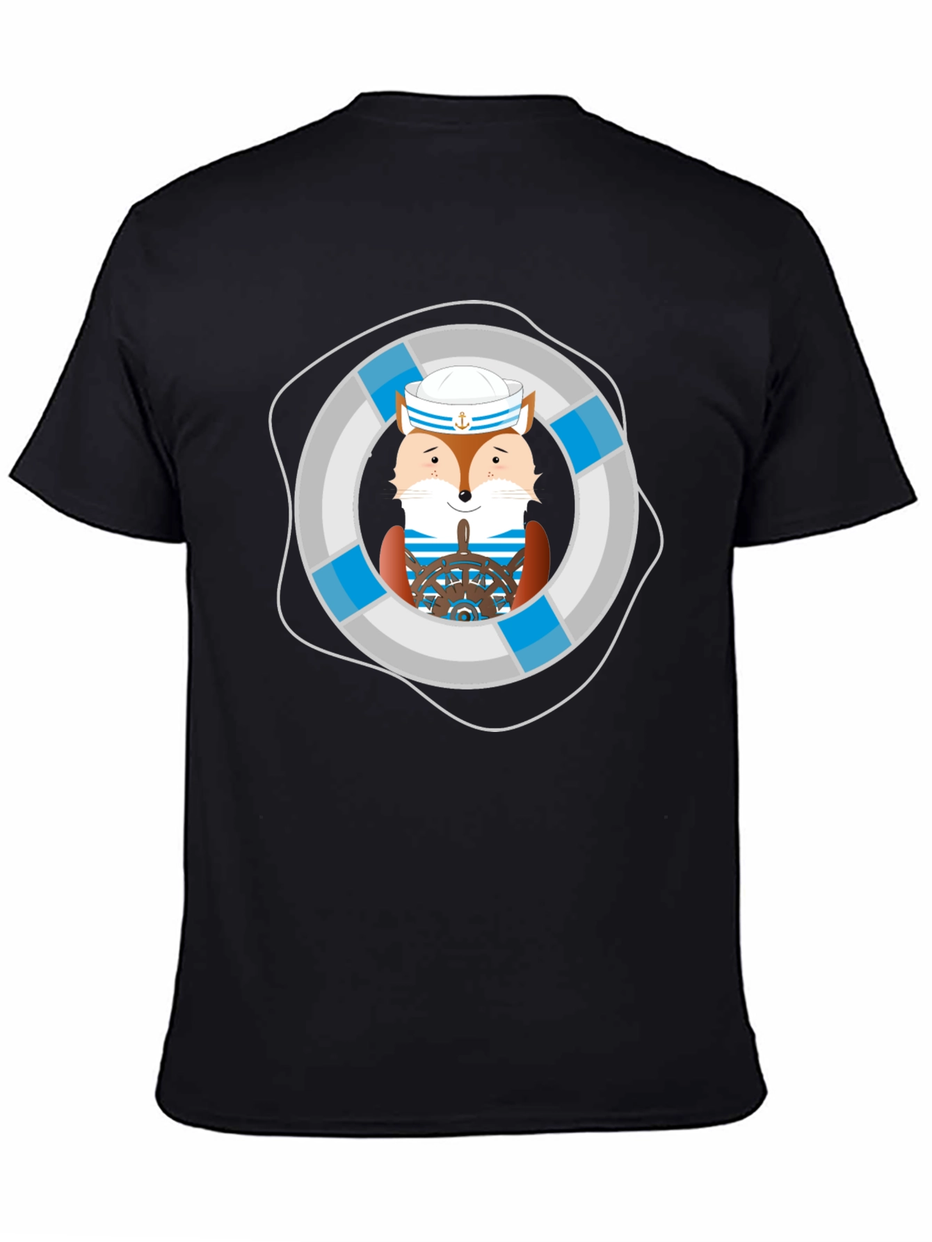 Fox Sailor Graphic Tee - Nautical Style
