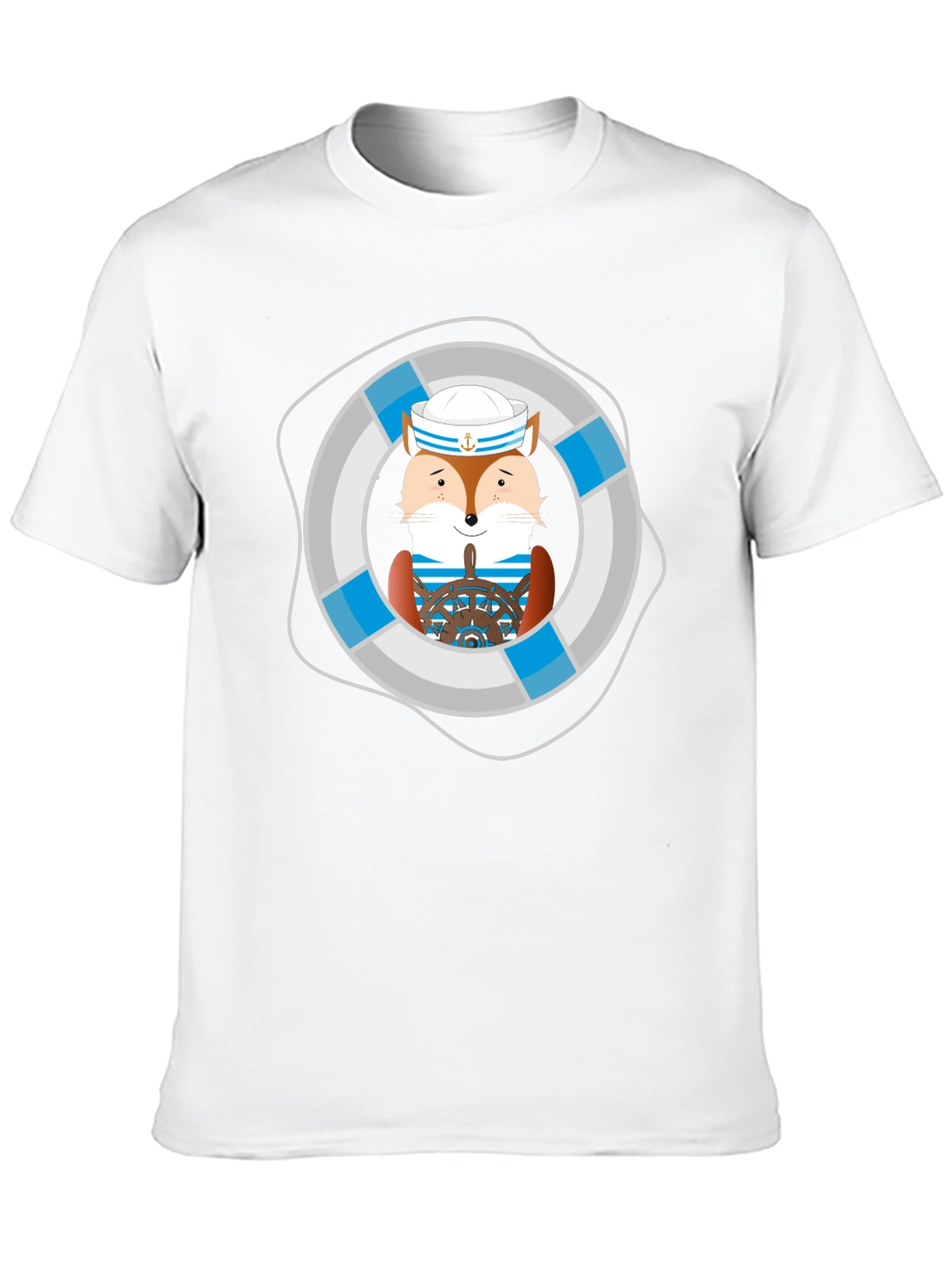 Fox Sailor Graphic Tee - Nautical Style