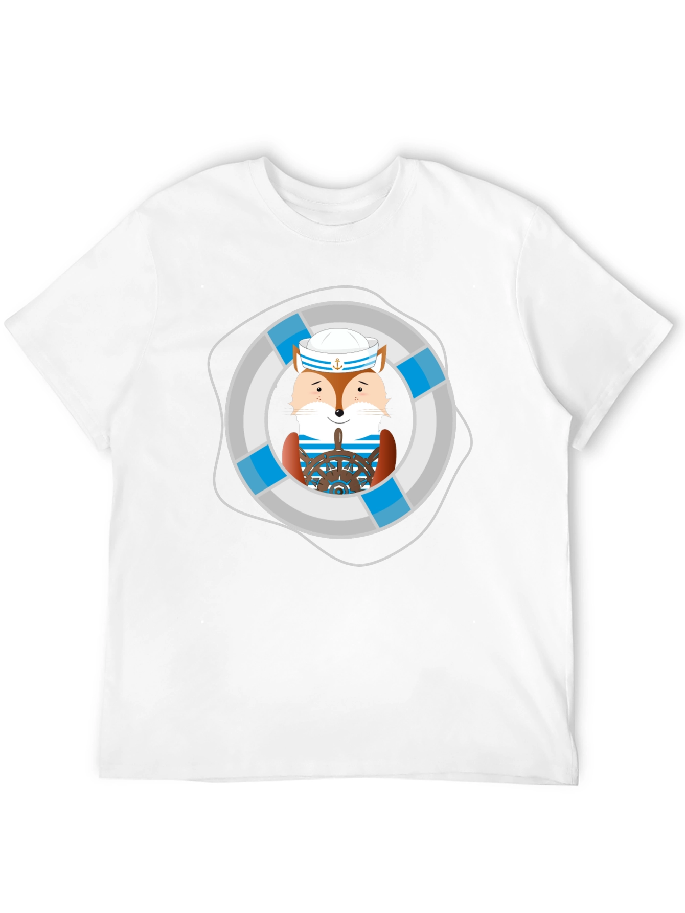 Fox Sailor Graphic Tee - Nautical Style