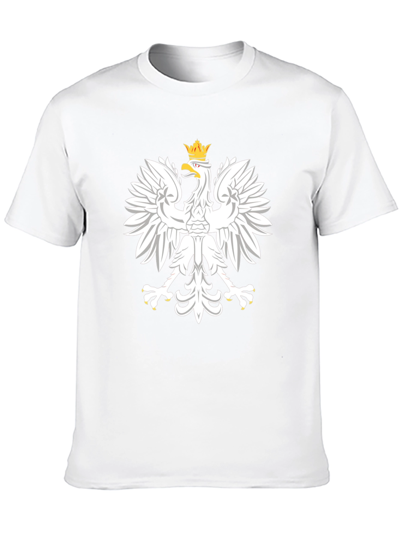 Polish Eagle T-Shirt - White Eagle on Black Tee