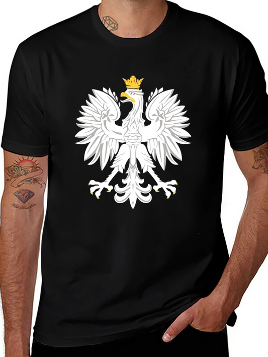 Polish Eagle T-Shirt - White Eagle on Black Tee