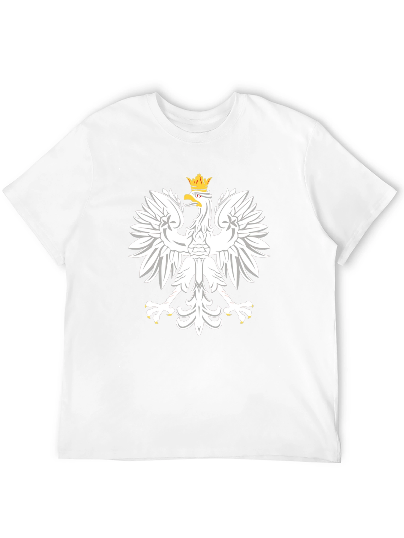Polish Eagle T-Shirt - White Eagle on Black Tee