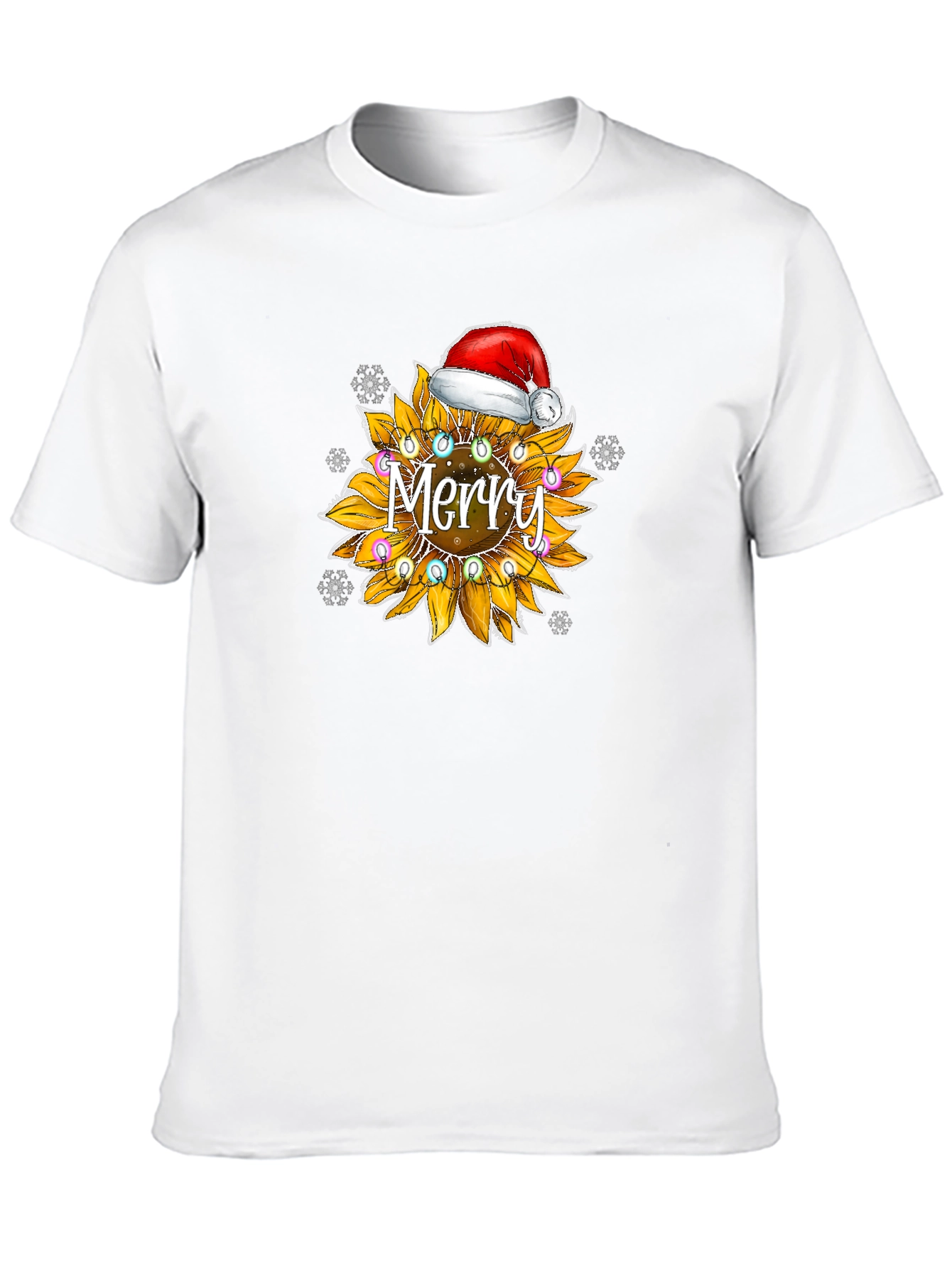 Merry Sunflower Christmas T-Shirt