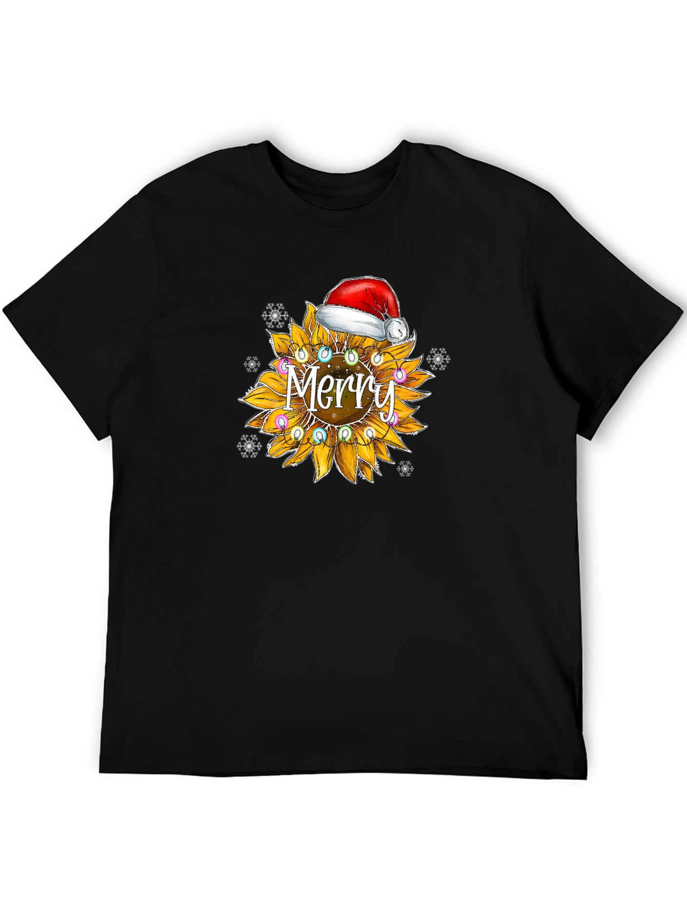 Merry Sunflower Christmas T-Shirt