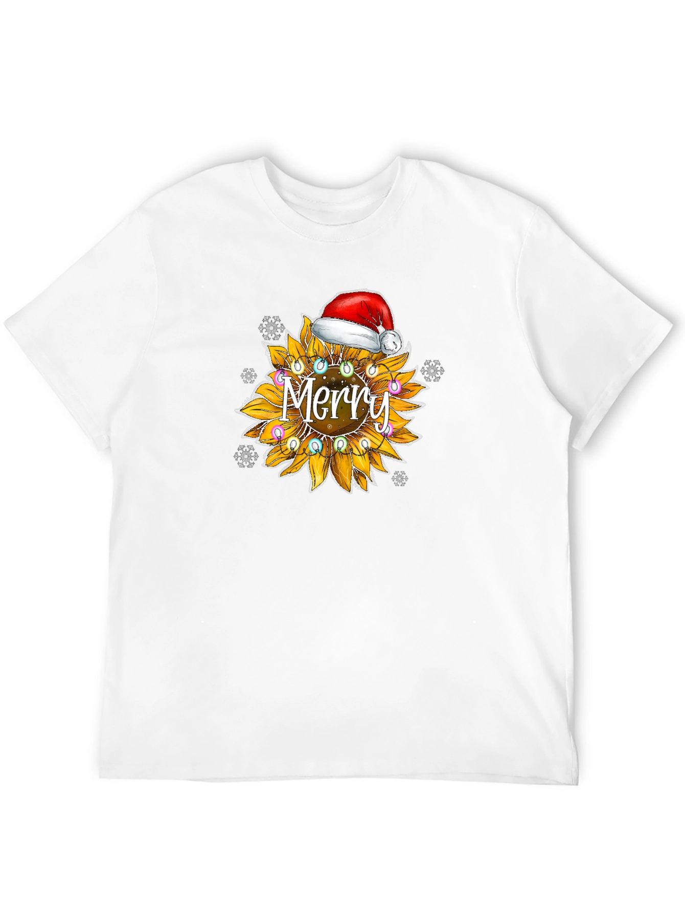 Merry Sunflower Christmas T-Shirt