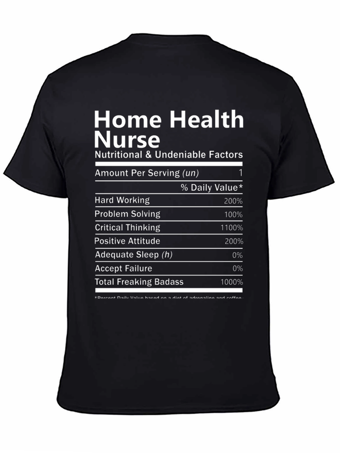 Home Health Nurse Novelty Graphic T-Shirt