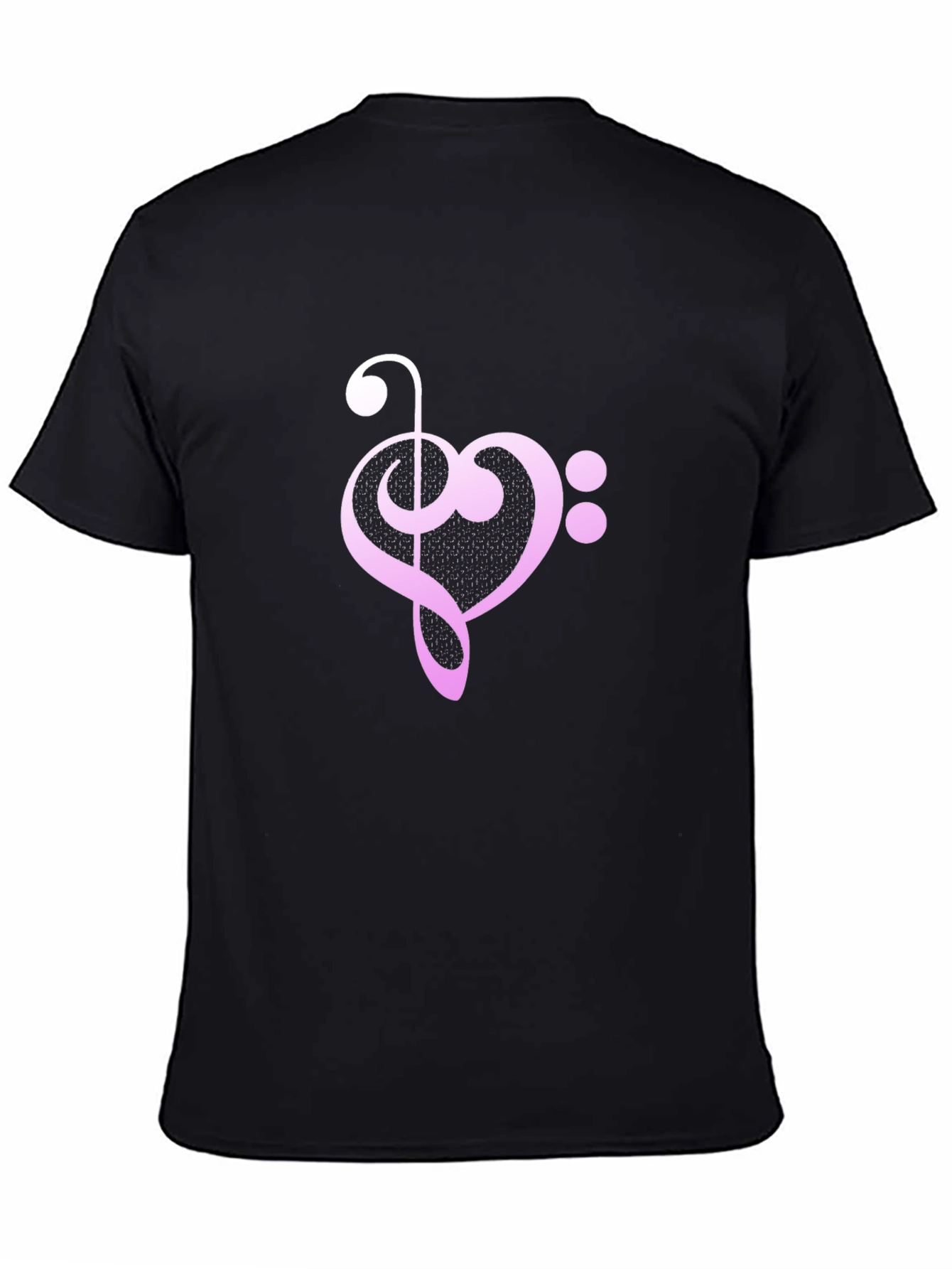 Musical Heart Graphic Tee - Black