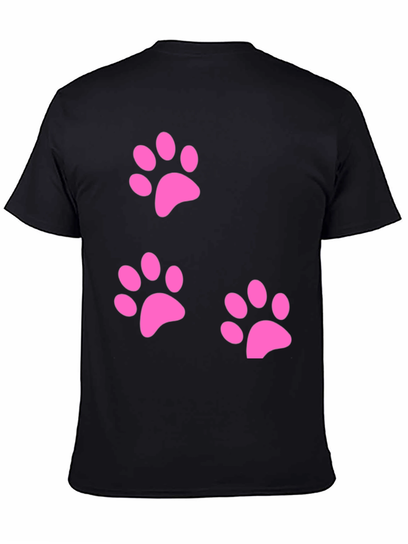 Pink Paw Print T-Shirt - Casual Comfort