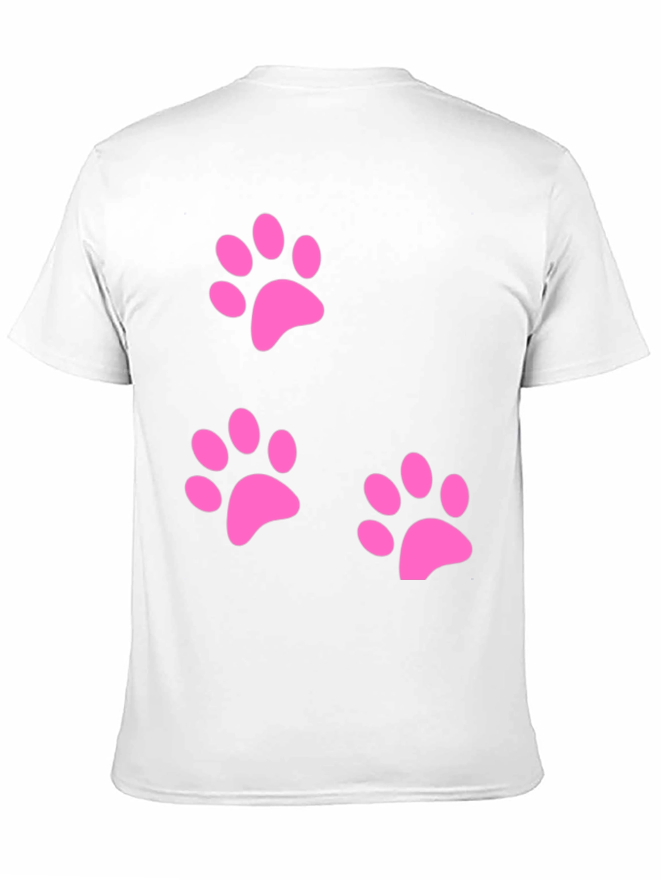 Pink Paw Print T-Shirt - Casual Comfort