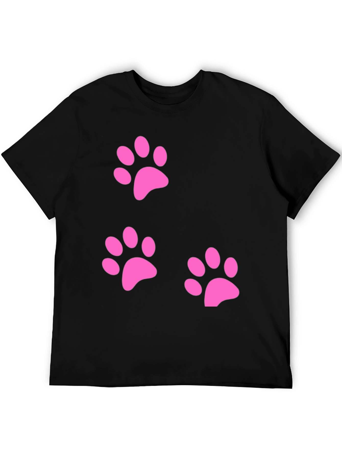Pink Paw Print T-Shirt - Casual Comfort