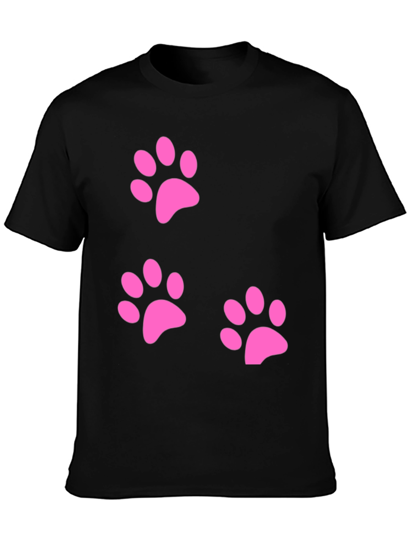 Pink Paw Print T-Shirt - Casual Comfort