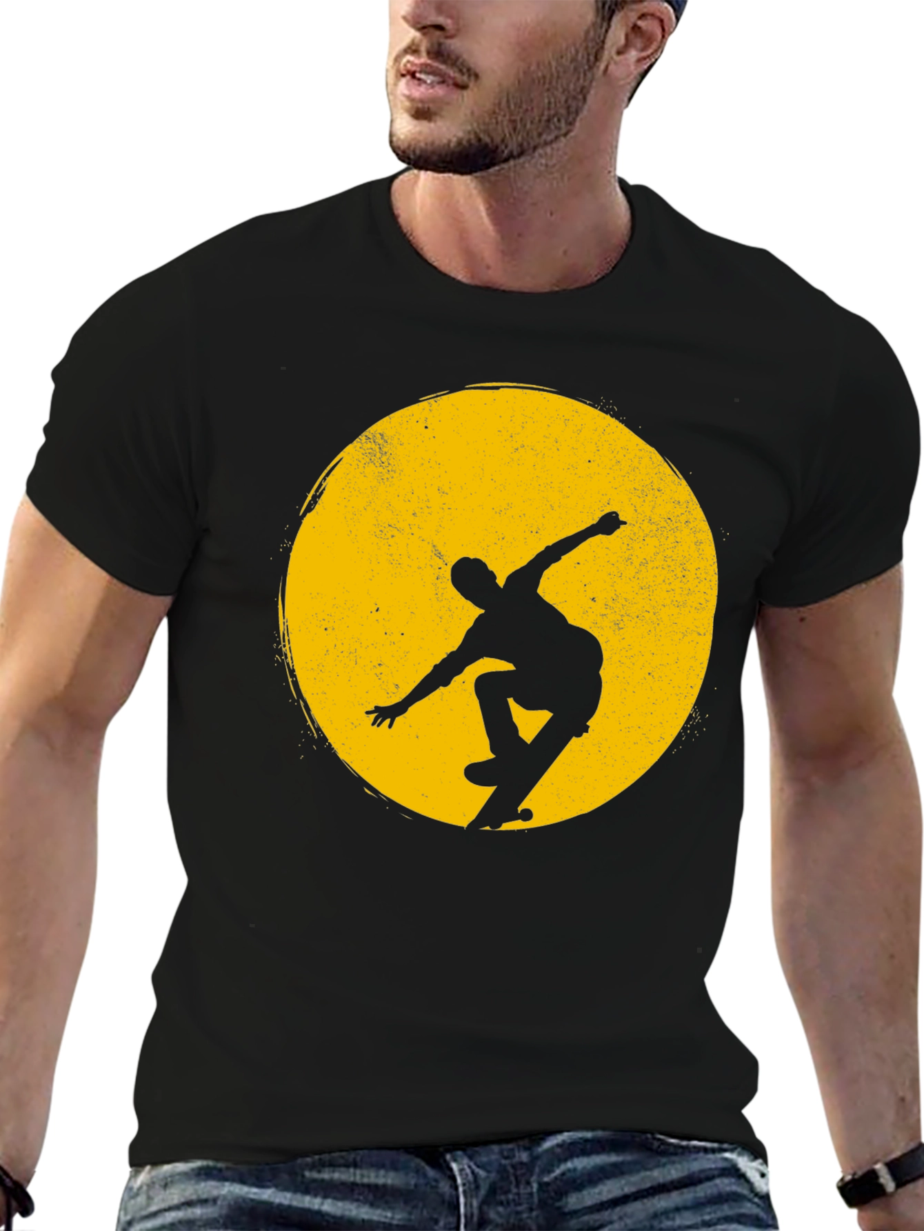 Skateboarder Silhouette Graphic Tee