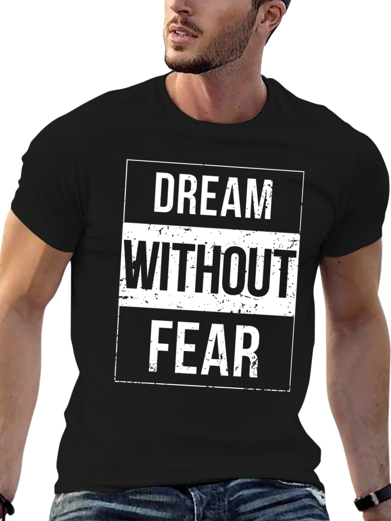 Dream Without Fear Black Graphic Tee