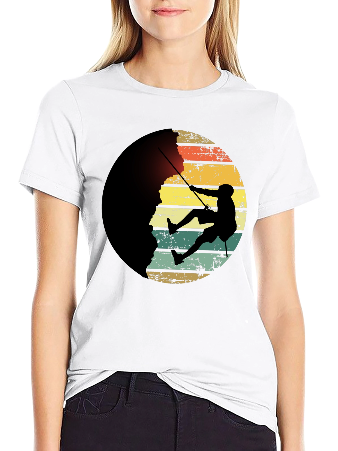 Climber Retro Graphic Tee - Mens Black T-Shirt