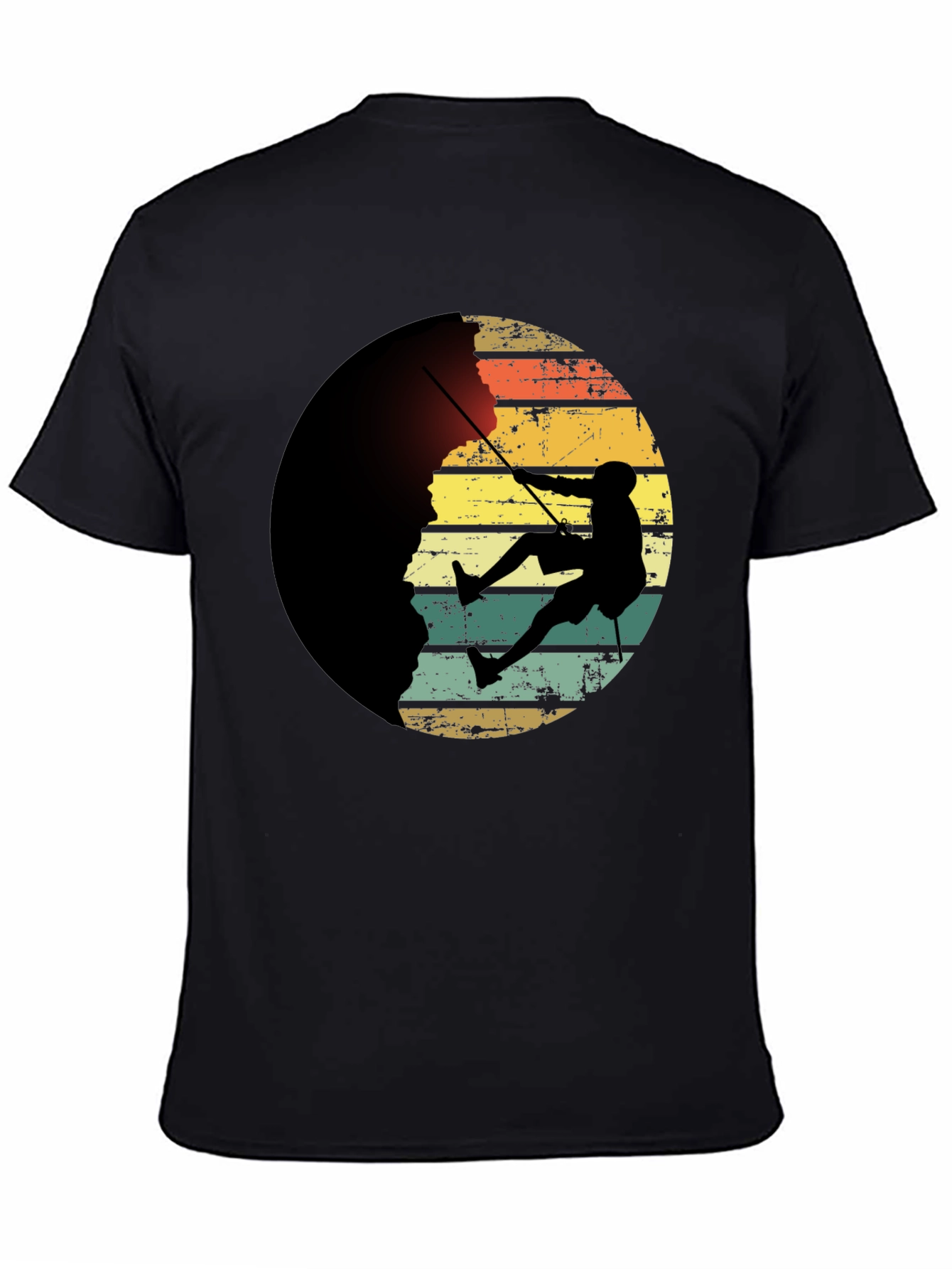 Climber Retro Graphic Tee - Mens Black T-Shirt