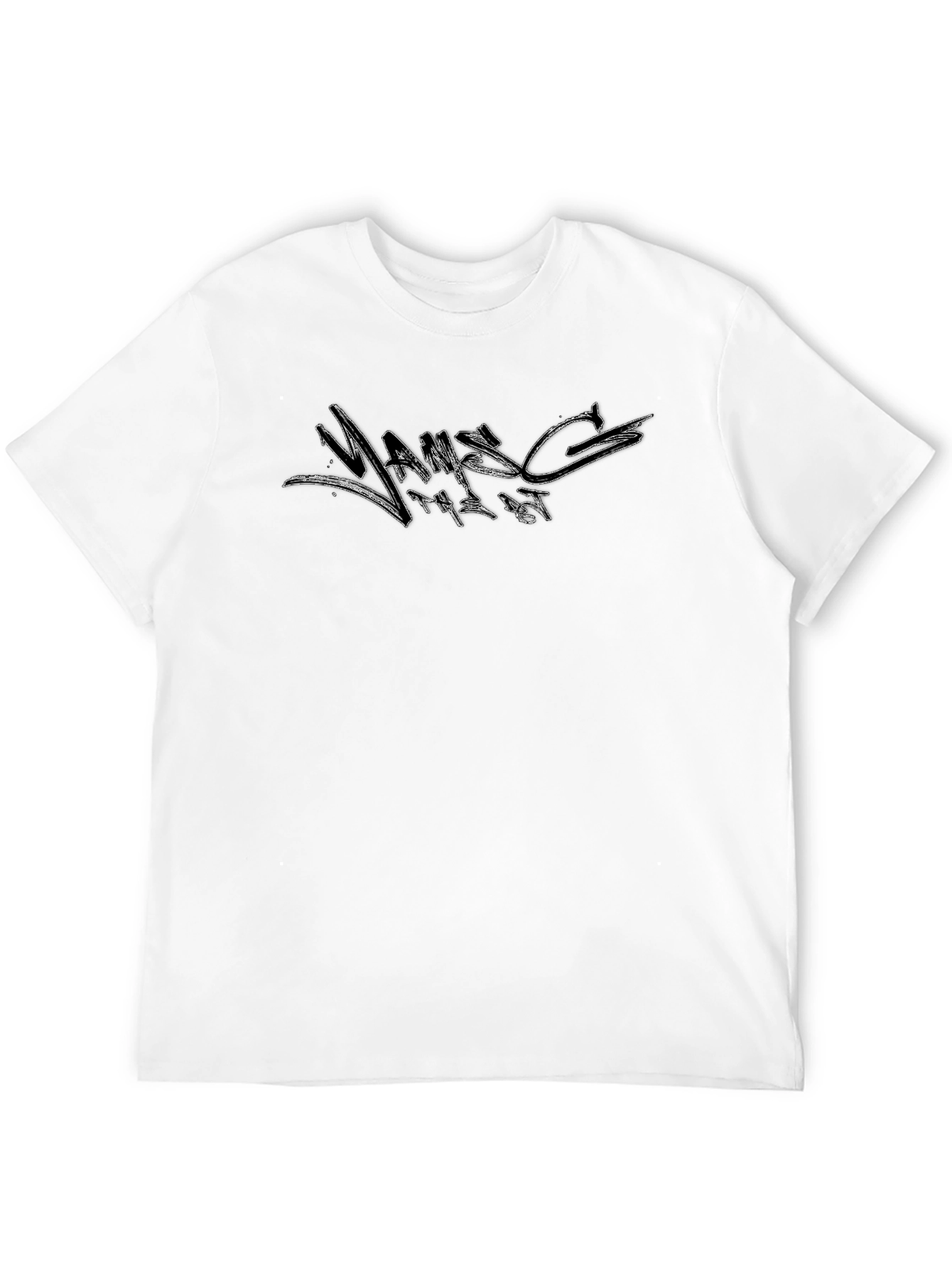 Urban Style Graphic Print Black Tee