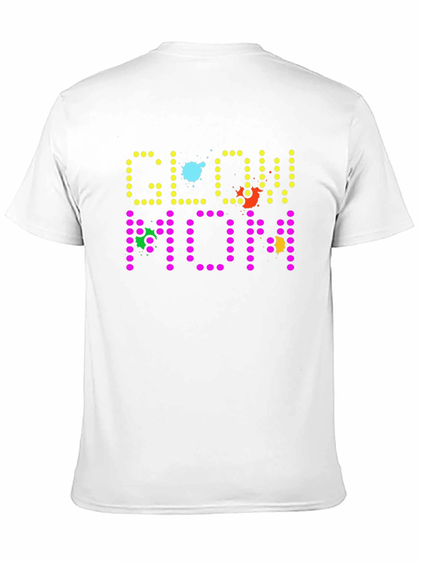 Glow Mom Black T-Shirt - Novelty Graphic Tee