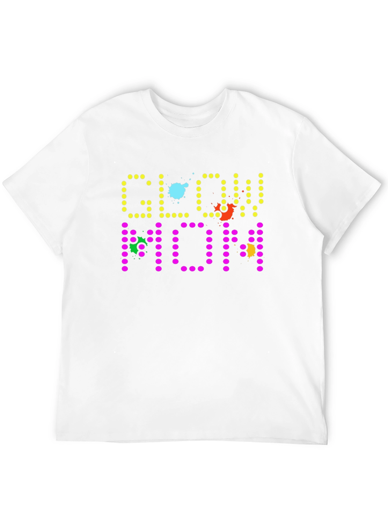 Glow Mom Black T-Shirt - Novelty Graphic Tee