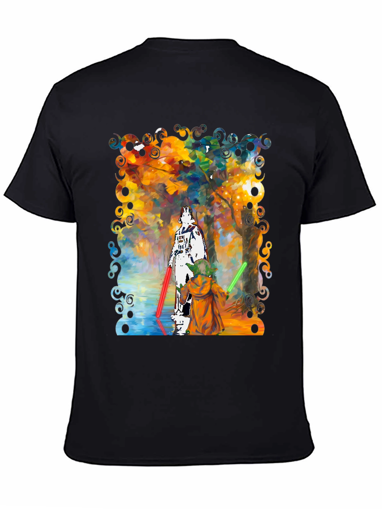 Star Wars Darth Vader Yoda Paint T-Shirt
